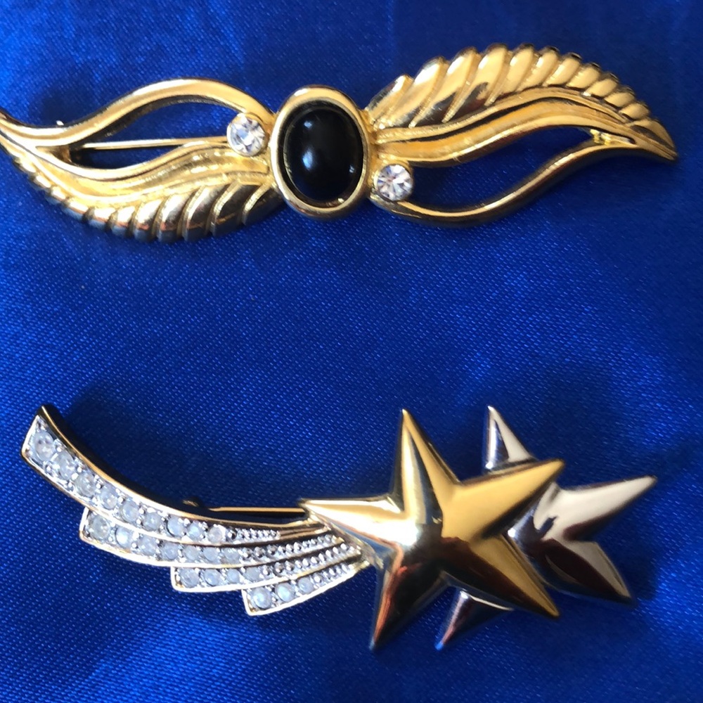 Vintage 80’s pins/brooches: two in bundle